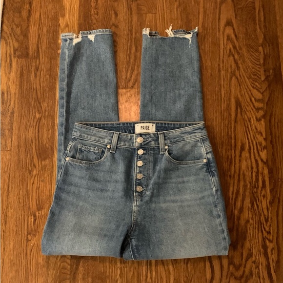 EUC PAIGE Sarah Slim button down jeans.  Sz 26 worn once! - Picture 7 of 16